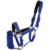 Capestro + lunghina Equithème Coco - Blu reale