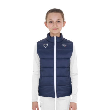 Smanicato unisex bambini slim fit Equestro X Fise