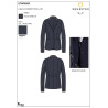 Giacca donna concorso zip e bottoni - Blazer marine