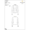 Polo donna concorso a maniche lunghe e zip - Bianco
