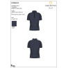 T-shirt donna da allenamento in tessuto tecnico con microfori - Blazer marine