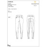 Pantaloni donna full grip a vita alta logo in strass - Bianco