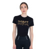 T-shirt donna Horse Love in cotone - Nero