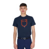 T-shirt basic uomo con logo glossy - Marina / marina