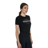 T-shirt donna Elegant in cotone - Nero