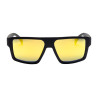 Occhiali da sole sportivi polarizzati modello Sunniva - Nero opaco / oro revo