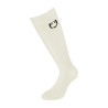 Calza tecnica unisex Basic light - Bianco antico / nero