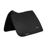Sottosella da dressage Sublime in camoscio a strisce - Nero