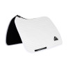 Sottosella da dressage Sublime in camoscio a strisce - Bianco