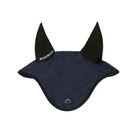 Cuffietta Sublime in camoscio con patch logata in silicone