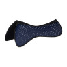 Compensatore memory foam con grip glitterato e logo silicone - Marino / argento