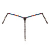 Pettorale IN Olio Western CON Perline Serape - Marrone scuro