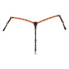 Pettorale Western CON Perline Multicolori - Marrone scuro