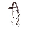 Single ADJ Browband Western Bridle - Marrone scuro
