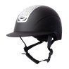 Casco da equitazione con ornamento in cristallo Horze Arix II - Nero / argento