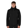 Giacca da uomo Equestro impermeabile e antivento in nylon - Nero