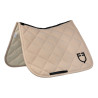 Sottosella da dressage Equestro con monogramma stampato - Oxford tan / nero