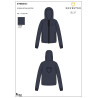 Felpa da donna Equestro crop top con cappuccio - Blazer marine