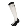 Calze unisex Equestro Basic in tessuto tecnico - Bianco antico / nero