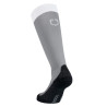 Calze unisex Equestro Basic in tessuto tecnico - Grigio ghiacciato / bianco