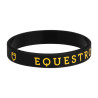 Bracciale in silicone Equestro - Nero / giallo