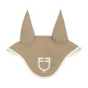 Cuffia Equestro trapuntata Wave in tessuto tecnico - Oxford tan / bianco antico