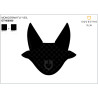 Cuffia Equestro con monogramma stampato - Nero / nero