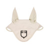 Cuffia antimosche Equestro cube stretch tecnica con logo - Bianco antico