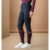 Pantaloni ibridi Horseware con grip al ginocchio AA Fina donna spazzolati - Nero