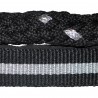 Set di cavezza in nylon/lurex + lunghina Canter - Nero / argento