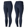 Pantaloni termici Grand Prix Horze con fondo in silicone per donna - Blu notte