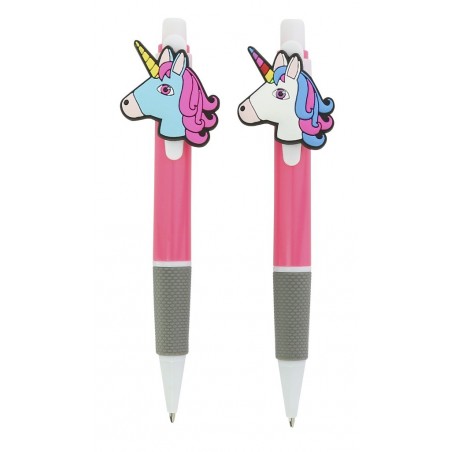 2 penne unicorno Equi-Kids rosa