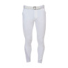 Pantalone slim fit uomo Equestro Ridertechnology cuciture termosaldate - Bianco
