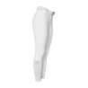 Pantalone slim fit donna Equestro Ridertechnology full grip - Bianco
