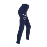 Leggings bambina con decorazioni perforate - Blazer navy / bianco