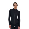 Felpa tecnica donna Equestro Ridertechnology cappuccio - Nero