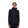 Guscio softshell donna Equestro Ridertechnology impermeabile zip - Nero