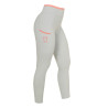 Leggins donna con decorazioni perforate - Nebbia del porto / fiore del deserto