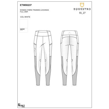 Leggings donna full grip con inserti perforati