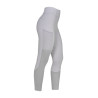 Leggings donna full grip con inserti perforati - Nebbia del porto