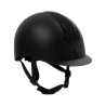 Cap donna Azael Stone visiera stretta omologazione EN 1384-2023 - Nero / nero lucido