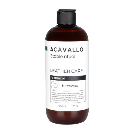 Olio cuoio alla cera d’api 500ml