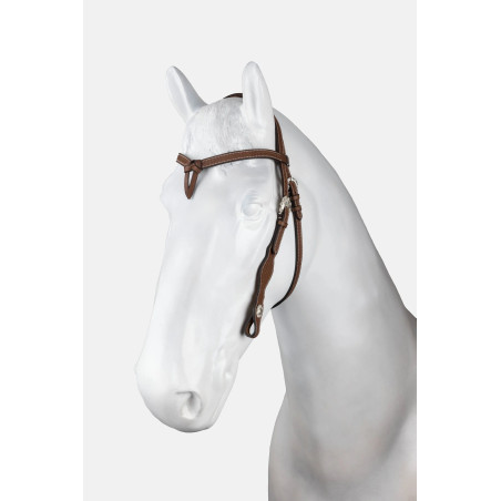 Futurity bridle tipo western cavezzone annodato con conchos