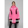 Amaya cappotto da equitazione impermeabile ad alta visibilità donna Horze - Rosa neon