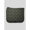 Sottosella da dressage color marrone nougat con cristalli Montar - Verde foresta