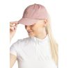 Cappellino in cotone MoBea con ricamo logo tono su tono Blush Montar - Rosa cipria