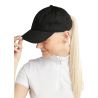 Cappellino in cotone MoBea con ricamo logo tono su tono Blush Montar - Nero