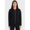 Felpa con zip in maglia Harcour Amelie - Nero