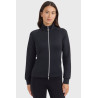 Felpa tecnica con zip Clotilde Harcour - Nero
