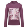 Top da bambino Imperial Riding Enjoy Frosty - Malva scuro